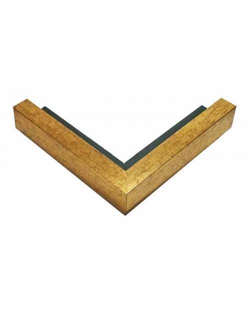 Κορνίζα ξύλινη 2,1 εκ. χρυσή σκοτία 303-11